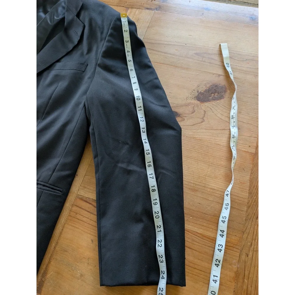 Hilton Mens Black Suit Made In Italy